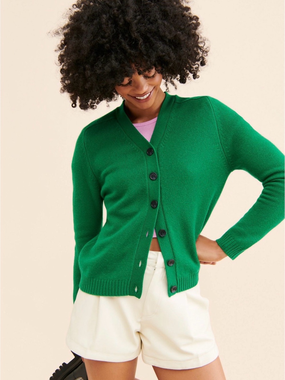 Jumper 1234 Saddle Knit Cardigan Sweater